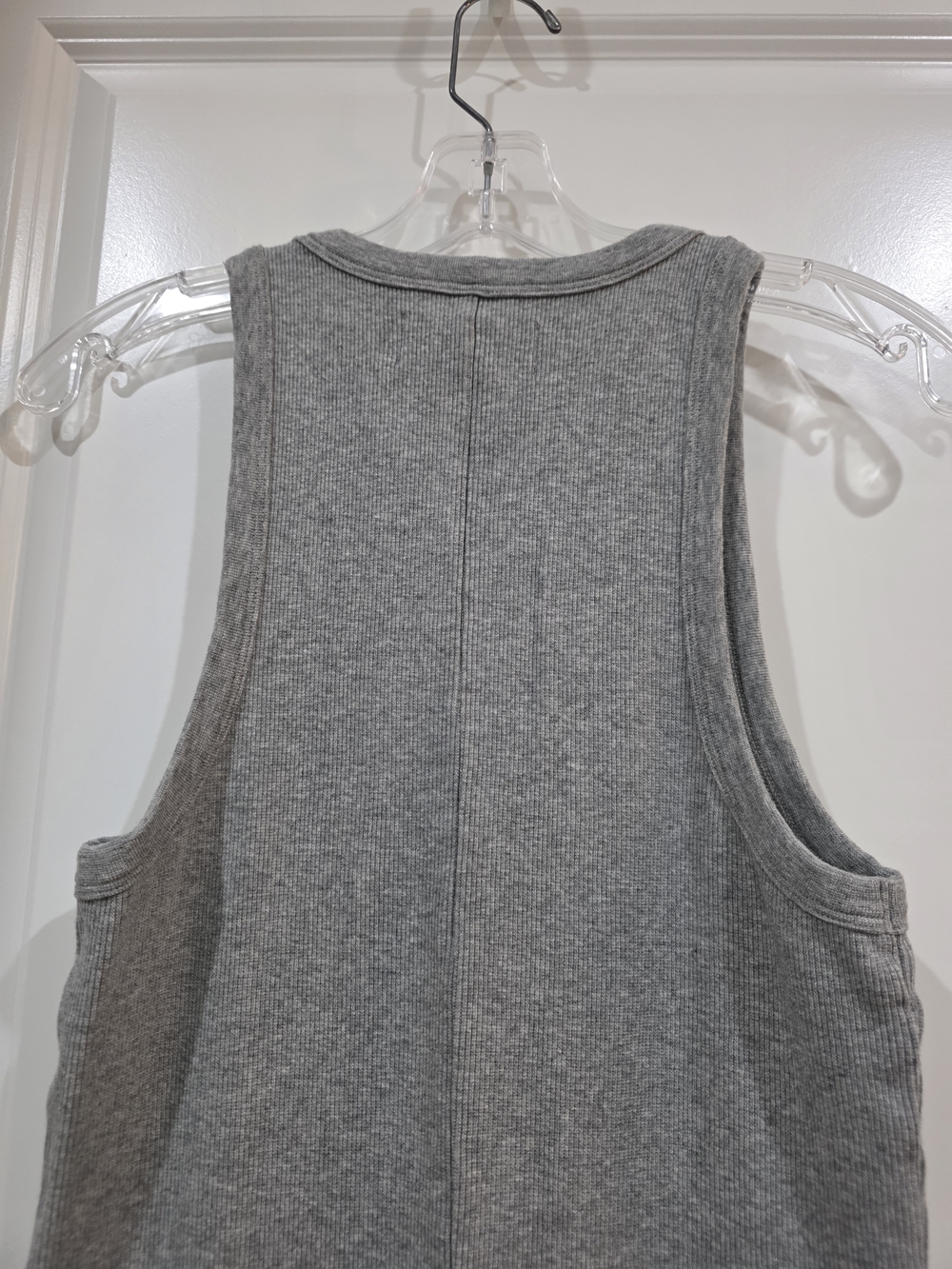 Sleeveless Grey Maxi Tank Dress - Picture 4 of 6